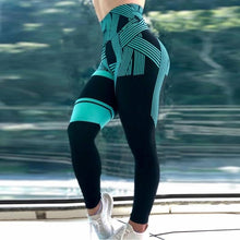 Load image into Gallery viewer, SVOKOR High Waist Leggings Ladies Digital Printing Striped Fitness Leggings Casual Sports Breathable Pants Women&#39;s Clothing