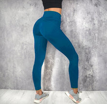 Load image into Gallery viewer, Women Casual High Waist Fitness Leggings Ladies Solid Color Long Scrunch Leggings Ankle-Length Woman Clothes