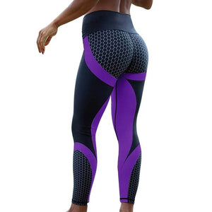 NIBESSER New Women Gold Print Leggings No Transparent Exercise Fitness Workout Leggings Patchwork Push Up Female Pants Leggins