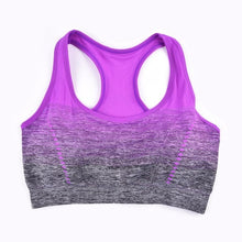 Load image into Gallery viewer, Fashion Sport Bra Gradient High Stretch Sports Bras Women Quick Dry Padded Sport Fitness Yoga Running Gym Seamless Sport Bra Top