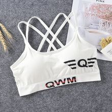 Load image into Gallery viewer, Sports Bra Yoga Women Push Up Bra For Women Fitness Top Sport Bra Letters Black White Running Yoga Gym Fitness Crop Top Women