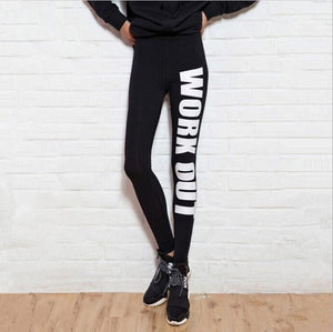 Black push up Women Legging elastic workout Legins Pants Printed Push Up Slim Female  warm legs