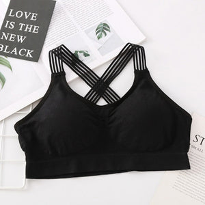 Women Yoga Sport Bra Women Shockproof Sexy Back Sports Bras Breathable Athletic Fitness Running Gym Vest Tops Sportswear