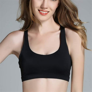 Woman Sports Bra Push Up Active Wear Tops For Women Gym Pink Brassiere Sport Bra Criss Cross Crop Top 2019 Female Yoga Bra