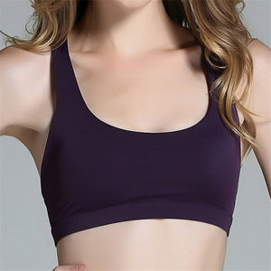 Woman Sports Bra Push Up Active Wear Tops For Women Gym Pink Brassiere Sport Bra Criss Cross Crop Top 2019 Female Yoga Bra