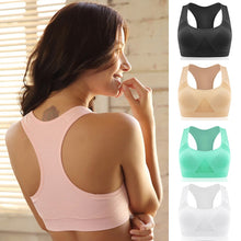 Load image into Gallery viewer, New Net Grid Breathable No Rims Sport Bra Push Up Padded Shakeproof Sleeping Brassiere Yoga Running BH Girl Free Shipping.