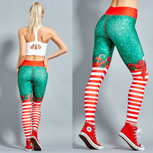 Load image into Gallery viewer, 2019 Hayoha Christmas Printing Leggings Put Hip Elastic High Waist Legging Breathable Merry Christmas Pants