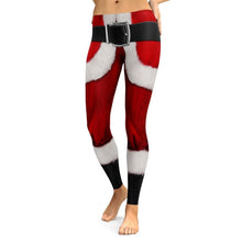 Load image into Gallery viewer, 2019 Hayoha Christmas Printing Leggings Put Hip Elastic High Waist Legging Breathable Merry Christmas Pants