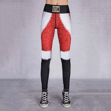 Load image into Gallery viewer, 2019 Hayoha Christmas Printing Leggings Put Hip Elastic High Waist Legging Breathable Merry Christmas Pants