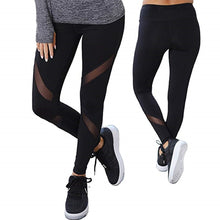 Load image into Gallery viewer, Casual Leggings Women Black Mesh fitness pants women High Waist Legins Push Up Punk Leggings Leggins Sexy workout sportleggings